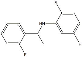 2,5-difluoro-N-[1-(2-fluorophenyl)ethyl]aniline Struktur