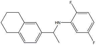 2,5-difluoro-N-[1-(5,6,7,8-tetrahydronaphthalen-2-yl)ethyl]aniline Struktur