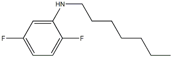 2,5-difluoro-N-heptylaniline Struktur