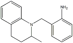 2-[(2-methyl-1,2,3,4-tetrahydroquinolin-1-yl)methyl]aniline Struktur