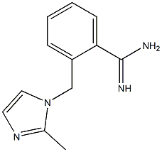 2-[(2-methyl-1H-imidazol-1-yl)methyl]benzenecarboximidamide Struktur