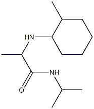 2-[(2-methylcyclohexyl)amino]-N-(propan-2-yl)propanamide Struktur