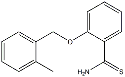 2-[(2-methylphenyl)methoxy]benzene-1-carbothioamide Struktur