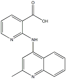 2-[(2-methylquinolin-4-yl)amino]pyridine-3-carboxylic acid Struktur