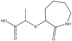 2-[(2-oxoazepan-3-yl)sulfanyl]propanoic acid Struktur