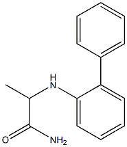 2-[(2-phenylphenyl)amino]propanamide Struktur