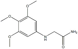 2-[(3,4,5-trimethoxyphenyl)amino]acetamide Struktur