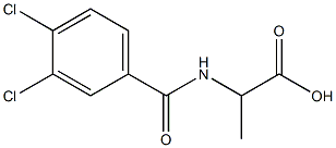 2-[(3,4-dichlorobenzoyl)amino]propanoic acid Struktur