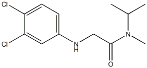 2-[(3,4-dichlorophenyl)amino]-N-methyl-N-(propan-2-yl)acetamide Struktur