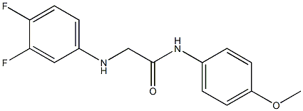 2-[(3,4-difluorophenyl)amino]-N-(4-methoxyphenyl)acetamide Struktur