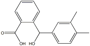 2-[(3,4-dimethylphenyl)(hydroxy)methyl]benzoic acid Struktur