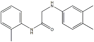 2-[(3,4-dimethylphenyl)amino]-N-(2-methylphenyl)acetamide Struktur