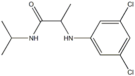 2-[(3,5-dichlorophenyl)amino]-N-(propan-2-yl)propanamide Struktur