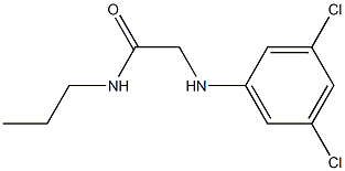 2-[(3,5-dichlorophenyl)amino]-N-propylacetamide Struktur