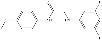 2-[(3,5-difluorophenyl)amino]-N-(4-methoxyphenyl)acetamide Struktur