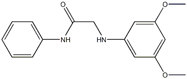 2-[(3,5-dimethoxyphenyl)amino]-N-phenylacetamide Struktur