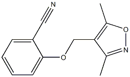 2-[(3,5-dimethyl-1,2-oxazol-4-yl)methoxy]benzonitrile Struktur