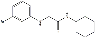 2-[(3-bromophenyl)amino]-N-cyclohexylacetamide Struktur