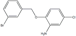 2-[(3-bromophenyl)methoxy]-5-chloroaniline Struktur