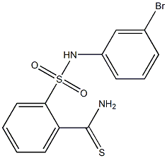 2-[(3-bromophenyl)sulfamoyl]benzene-1-carbothioamide Struktur