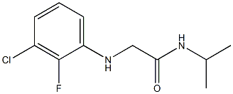 2-[(3-chloro-2-fluorophenyl)amino]-N-(propan-2-yl)acetamide Struktur