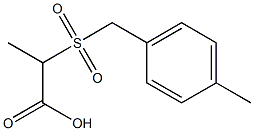 2-[(4-methylbenzyl)sulfonyl]propanoic acid Struktur