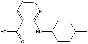 2-[(4-methylcyclohexyl)amino]pyridine-3-carboxylic acid Struktur