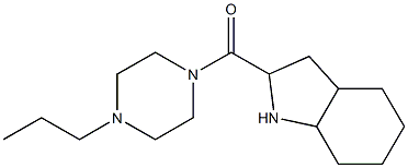 2-[(4-propylpiperazin-1-yl)carbonyl]octahydro-1H-indole Struktur