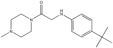 2-[(4-tert-butylphenyl)amino]-1-(4-methylpiperazin-1-yl)ethan-1-one Struktur