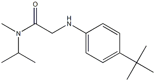 2-[(4-tert-butylphenyl)amino]-N-methyl-N-(propan-2-yl)acetamide Struktur