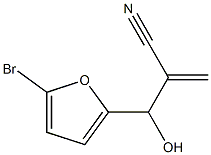 2-[(5-bromofuran-2-yl)(hydroxy)methyl]prop-2-enenitrile Struktur