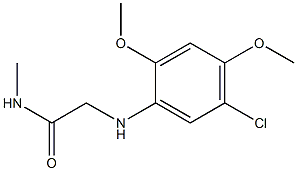 2-[(5-chloro-2,4-dimethoxyphenyl)amino]-N-methylacetamide Struktur