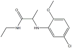 2-[(5-chloro-2-methoxyphenyl)amino]-N-ethylpropanamide Struktur