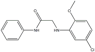 2-[(5-chloro-2-methoxyphenyl)amino]-N-phenylacetamide Struktur