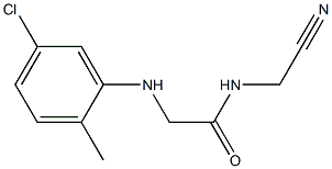 2-[(5-chloro-2-methylphenyl)amino]-N-(cyanomethyl)acetamide Struktur