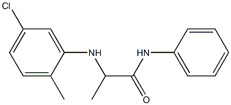 2-[(5-chloro-2-methylphenyl)amino]-N-phenylpropanamide Struktur