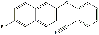 2-[(6-bromonaphthalen-2-yl)oxy]benzonitrile Struktur