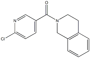 2-[(6-chloropyridin-3-yl)carbonyl]-1,2,3,4-tetrahydroisoquinoline Struktur