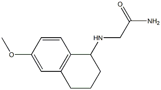 2-[(6-methoxy-1,2,3,4-tetrahydronaphthalen-1-yl)amino]acetamide Struktur