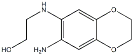 2-[(7-amino-2,3-dihydro-1,4-benzodioxin-6-yl)amino]ethan-1-ol Struktur