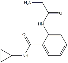 2-[(aminoacetyl)amino]-N-cyclopropylbenzamide Struktur