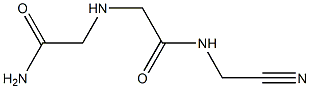 2-[(carbamoylmethyl)amino]-N-(cyanomethyl)acetamide Struktur