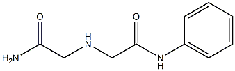 2-[(carbamoylmethyl)amino]-N-phenylacetamide Struktur