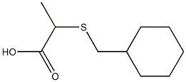 2-[(cyclohexylmethyl)thio]propanoic acid Struktur