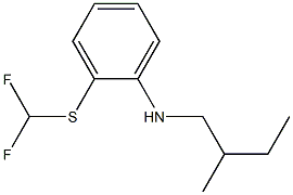 2-[(difluoromethyl)sulfanyl]-N-(2-methylbutyl)aniline Struktur