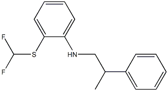 2-[(difluoromethyl)sulfanyl]-N-(2-phenylpropyl)aniline Struktur