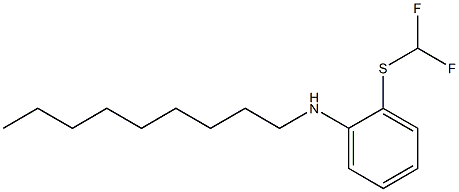 2-[(difluoromethyl)sulfanyl]-N-nonylaniline Struktur