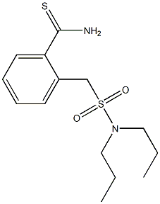 2-[(dipropylsulfamoyl)methyl]benzene-1-carbothioamide Struktur