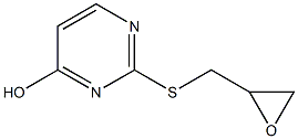 2-[(oxiran-2-ylmethyl)sulfanyl]pyrimidin-4-ol Struktur