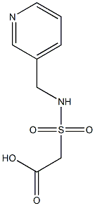 2-[(pyridin-3-ylmethyl)sulfamoyl]acetic acid Struktur